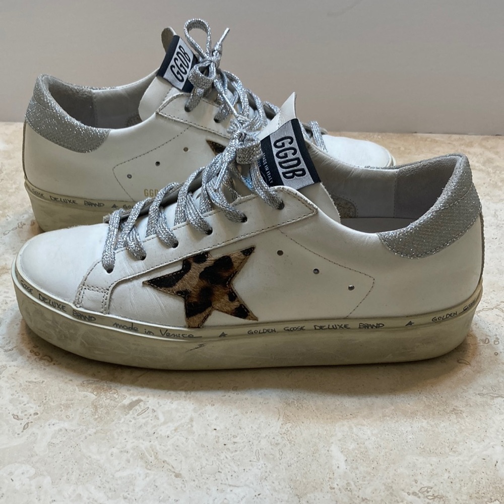Golden Goose Hi Star Low Top Platform Sneakers